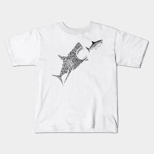 Shark Fish Ocean Rebellion Together Comic Art Funny Politics Eat Kids T-Shirt